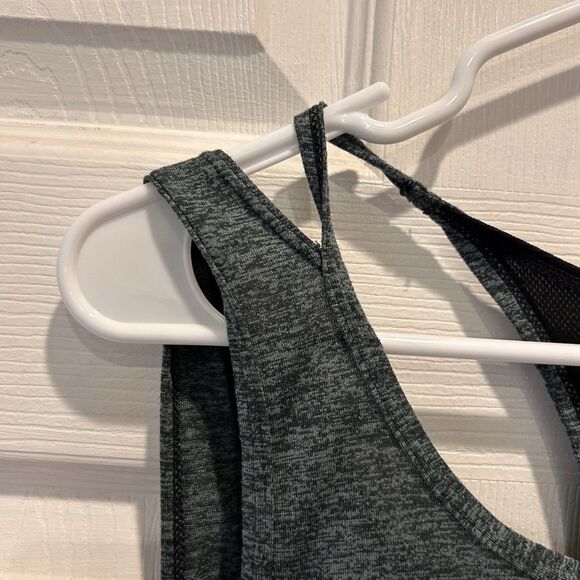 Nike Dri Fit Layered Tank Top Womens Size Large Gray Workout Hiking - Picture 3 of 8